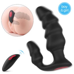 Step-Layered Unisex Vibrating Anal Plug Massager